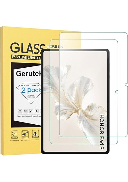 Honor Pad 10/honor Pad 9 Için 2'li Paket Ekran Koruyucu, 12,1 Inç Temperli Cam Film, [ultra Şeffaf] [çizilmez] [9h] [dokunmaya Duyarlı ] [parmak Izi] [kabarcıksız] Honor Pad 10/pad 9 Için