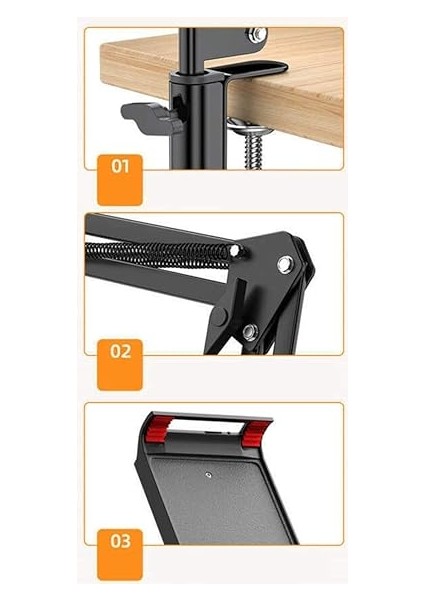 38511 Ms 03 Masa Tablet Telefon Tutucu, Siyah fırsatları