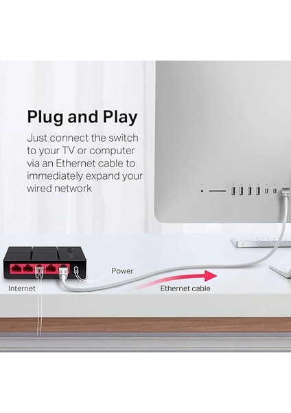 MS105G, 5-Port 10/100/1,000 Mbps Masaüstü Switch indirimleri