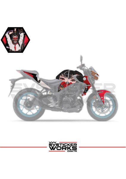 Mt-25 Kaplama Sticker Katana Girl Motor Kaplama Modeli Hazır Kit 2019-2024 Uyumlu fiyatları