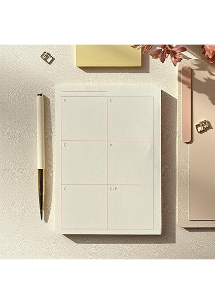 Tanıtım 3’lü Masaüstü Planlayıcı Seti – Bugün & Yarın & Haftalık Plan | Noktalı Sayfa | Koparılabilir Blok | 3 x 80 Yaprak | 90 gr Ivory Kağıt fiyatları