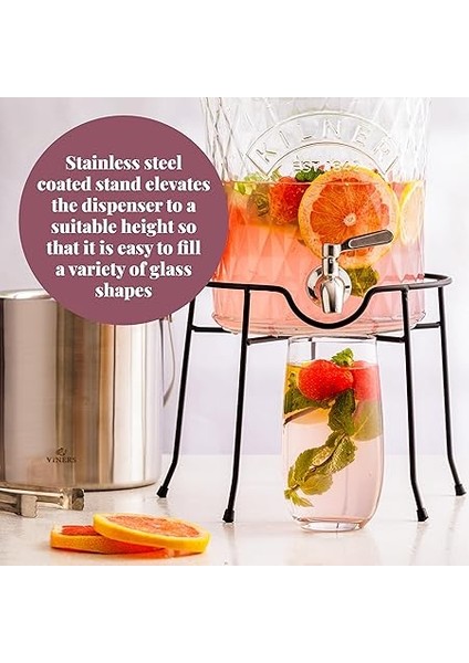 Stant, Içecek Sebili Için Yuvarlak Iskelet - 5 ve 8 Litre Sebili Için Uygundur - Metal fırsatları