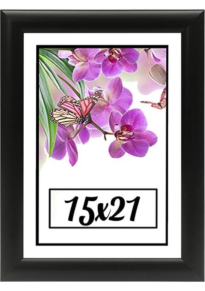 Cerceve Hediyelik Çerçeve Dekorasyon Kişiye Özel Resim Çerçevesi 15X21 15X21-22-SİYAH