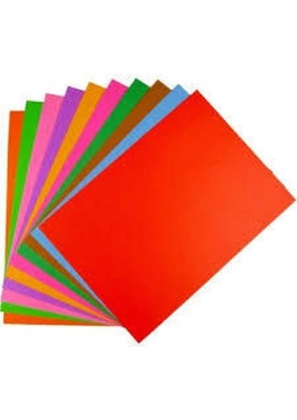 Renkli Fon Kartonu 10 Adet A4 fiyatları