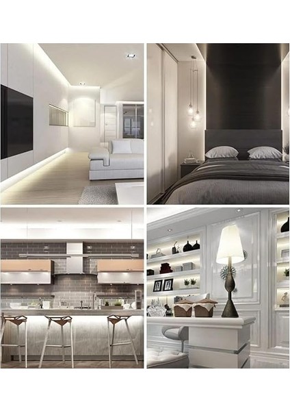 SB-6501 Şerit LED Işık Aydınlatma Seti Aç/kapa Butonlu, Adaptörlü, Mutfak Tezgah, Çalışma Masası, Dolap ve Raf Işıklandırma, Dekoratif Aydınlatma (Beyaz, 250 Cm) fiyatları