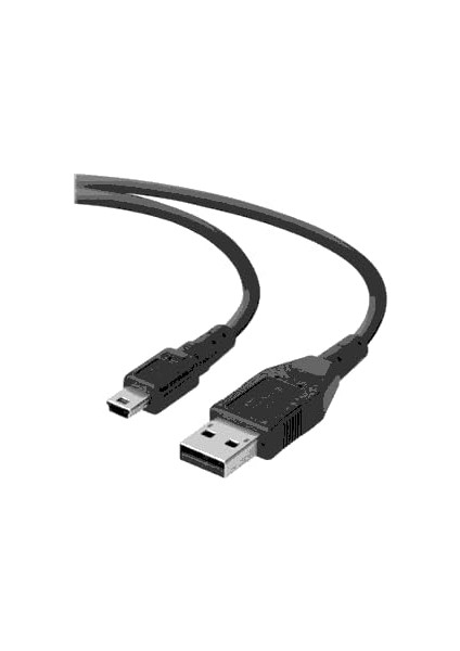 7545 Mini USB To USB Data Şarj Kablosu 1.5 Metre Bağımsız Tak&çalıştır Kullanım Imkanı B-Tip Mini USB 2.0 3.8mm 28 AWG%100 Bakır - Daima Tam Performanslı
