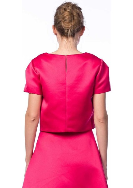 Kısa Kollu Bluz Fuşya K1513108_003 indirimleri