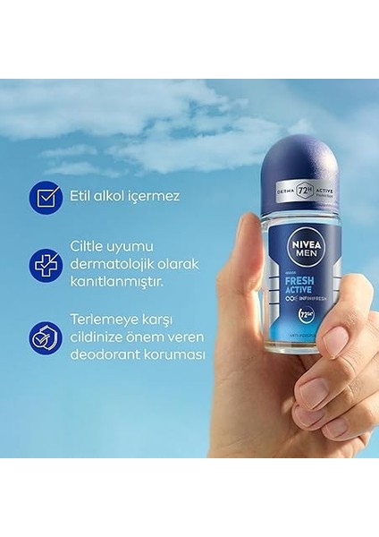 Men Fresh Actice Roll-On 50 ml fırsatları