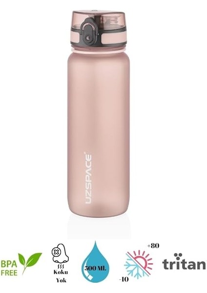 Uzspace Snatch Tritan Su Matarası - 500ML (Nuga Kahverengi) fiyatları