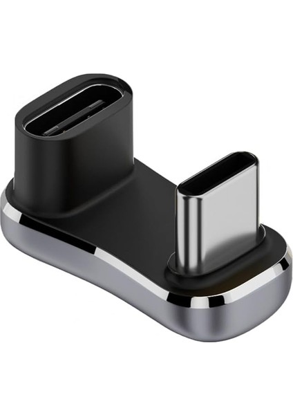 Ally/steam Deck ile Uyumlu 180 Derece USB C Adaptörü, U Şekil Açısı USB C Erkek - USB C Dişi Adaptör Uzatma Dönüştürücü Konektör Genişletici (Erkek Ila C Dişi)