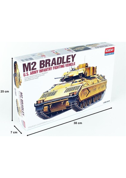 13237 1/35 Ölçek, M2 Bradley Amerikan Zırhlı Personel Taşıyıcı, Plastik Model kiti