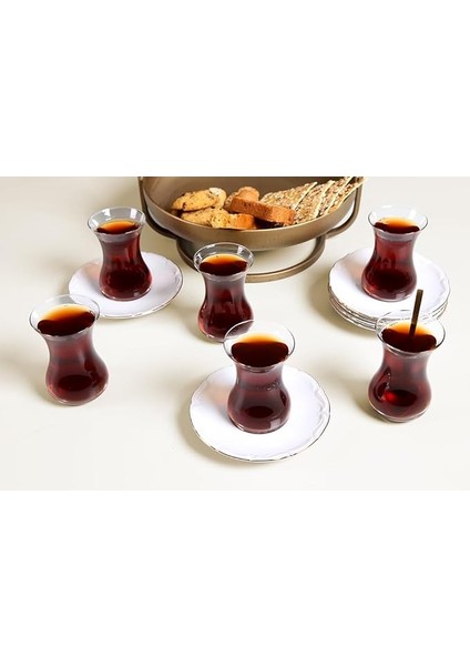 Maria Altın Yaldız 12 Parça 6 Kişilik Çay Takımı