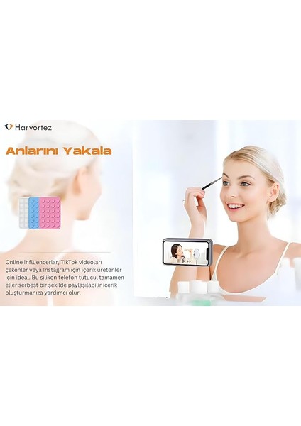 Telefon Arkasına Yapışan Silikon Vantuzlu Telefon Tutucu, Telefon Kılıfı Tutucu, Tüm Cep Telefonu Modellerine Uygun, Araç Telefon Tutucu, Ahtapot, Vakumlu Telefon Tutucu(Beyaz) indirimleri