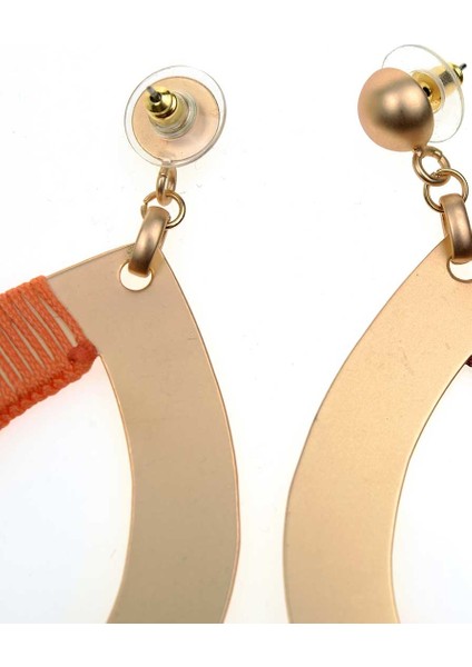 İp Sarmalı Oval Gold Küpe Standart Renk Y1986469_089 fiyatları