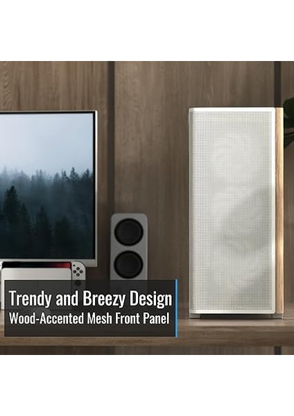 D501A Orta Kule Kılıfı, Ahşap Aksanlı Mesh Ön, 360MM Radyatör Desteği, 11 Fan Yuvası, 400MM Gpu, Atx/m-Atx/mini-Itx, Manyetik Toz Filtreleri, Spcc Çelik Konstrüksiyon, Moda Pc Yapısı, Siyah modelleri