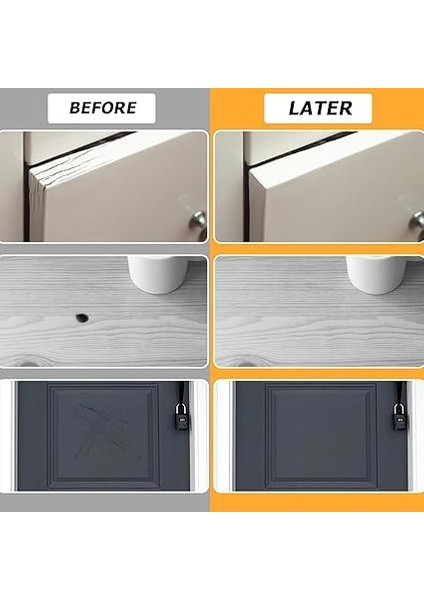 6 Adet Balmumu Onarım Seti: Mobilya Onarım Mumu, Spatula ve Kazıyıcılı, Sert Bal Mumu, Fayans, Laminat, Parke, Fayans, Meşe Ahşap Cilası, Çizikler, Hasarlar, Delik Onarımı, Onarım Için fırsatları