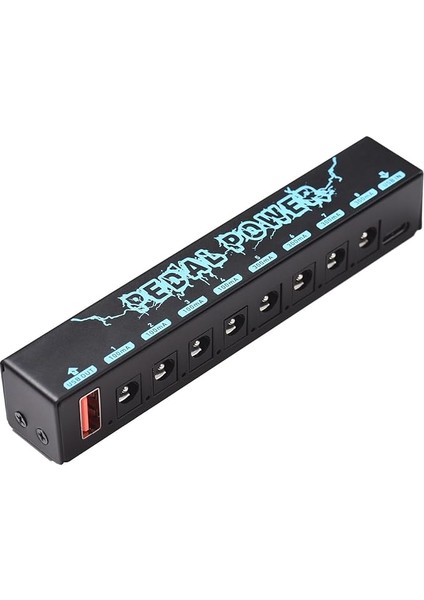 Gitar Pedalı Gücü Gitar Efektörü Güç Kaynağı 8 Izoleli Dc Çıkışı Izole Güç USB Girişi 5V 2.1A ve 8 Dc Çıkışı 9V ve 1 USB Çıkışı