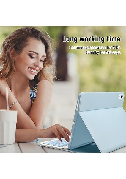 Ipad (A16) 10. Nesil 2022/2025 Uyumlu Bluetooth Türkçe Q Klavyeli Kılıfı (Tablet Değildir) modelleri