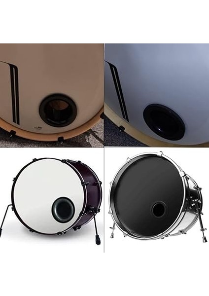Bas Davul Artırıcı Ayarlanabilir Abs Kauçuk Bas Davul Kick Artırıcı Korumalı Etiket Bas Davul Kafası Port Delik Koruyucu indirimleri