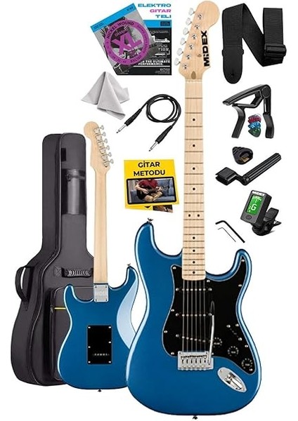 RPH-30BL Maple Klavye Strat Kasa Sss Elektro Gitar Seti fiyatları