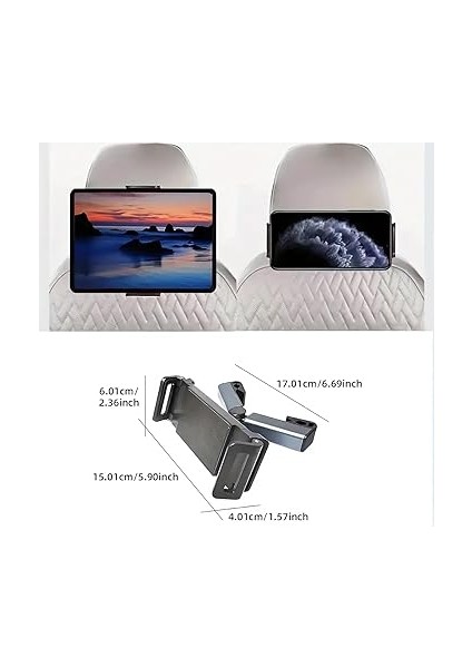 Koltuk Arkası Tablet Tutucu, Telefon Tutucu, Tablet/telefon Tutucu, 360° iPad Pro 12.9 Mini Air, Galaxy Tab A A7 S7, Switch, Surface, 4,7-12,9 Inch ile Uyumlu indirimleri