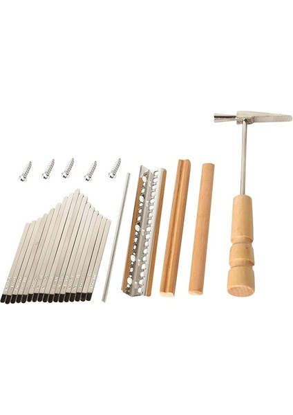 Kalimba Başparmak Piyano Yedek Parçaları 17 Tuş Takımı Kalimba Için Aletleri