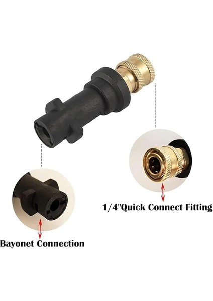 Basınçlı Yıkama Tabancası Adaptörü, 1/4” Püskürtme Nozulu Uç Setleri, Basınçlı Yıkama Adaptör Seti, Karcher K2 - K7 Serisi Için 5 Püskürtme Nozullu Hızlı Bağlantı Turbo Nozulu fırsatları