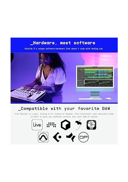 Minilab 3 Deep Black, Klavye, Siyah Beyaz indirimleri