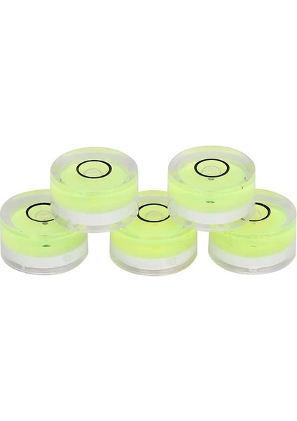 Terazisi, Mini Su Terazisi 5 Adet 15 mm Çap Ölçüm Aleti Mini Yuvarlak Su Terazisi, Küçük Bullseye Su Terazisi