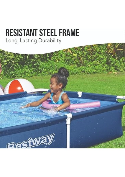 Steel Pro Dikdörtgen Yer Üstü Havuz 2,21 M x 1.50 M x 43 cm modelleri