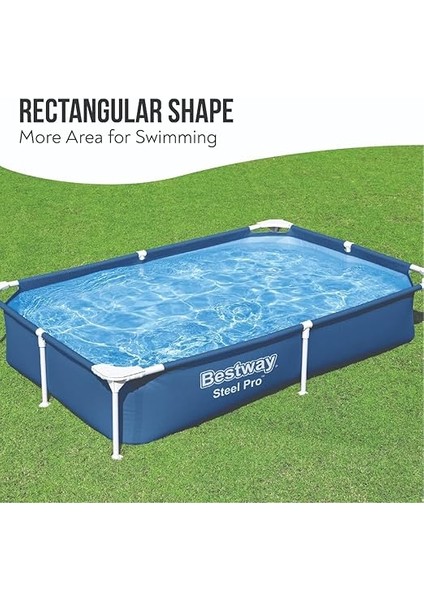 Steel Pro Dikdörtgen Yer Üstü Havuz 2,21 M x 1.50 M x 43 cm fırsatları