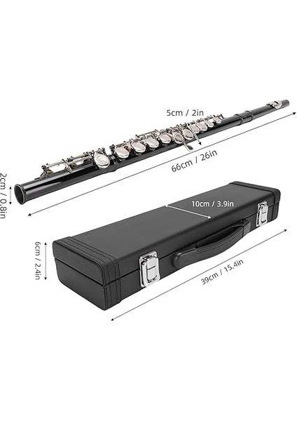 Flüt, 16 Tuşlar Yeni Başlayanlar Için Öğrenciler Için Yetişkinler Için Açık Delik Flüt, Taşıma Çantası ve Temizlik Kiti ile Profesyonel Flüt Alet Kiti, Yeni Başlayanlar Için modelleri