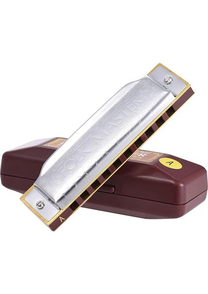 1072-A Folkmaster Standart 10 Delikli Diyatonik Armonika Yeni Başlayanlar Için 20 Tonluk Anahtar