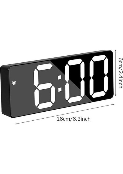Çalar Saat, LED Ekran, Dijital Ayna, Pilli, Çift Amaçlı, Erteleme, Gece Modası, Yatak Odası ve Ofis Için Uygun (Beyaz), Universel, SFM550 indirimleri