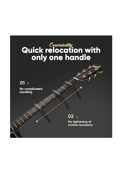 Gitar Için Kapo + 3 Pena | Çok Kolay Kullanım | Gitar Için Capo – Western Gitar, Akustik Gitar, Konser Gitarı, Elektro Gitar ve Ukulele fırsatları