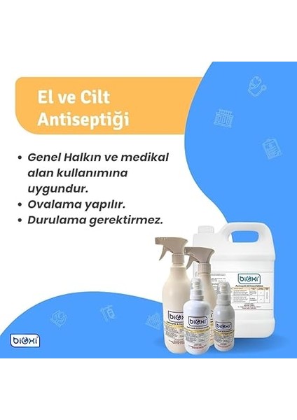 Antiseptik & Dezenfektan 500 ml (El-Cilt ve Yara Bakım) / Hipokloröz Asit (Hocl) Bazlı modelleri