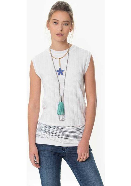 Bel Detaylı Triko Beyaz Y1672015_002 fiyatları