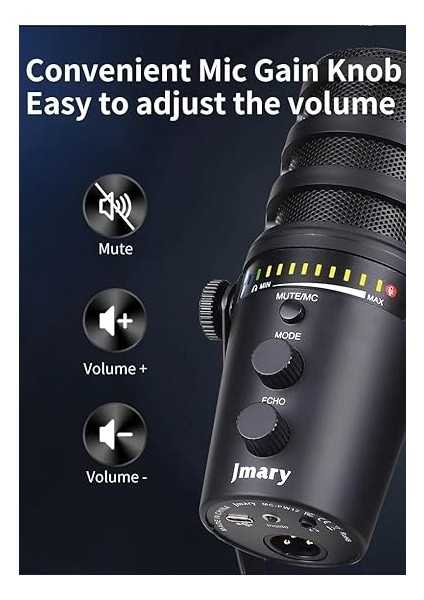 Profesyonel Stüdyo Mikrofon, Sinyal-Gürültü Oranı (Snr) – 85DB, Dinamik Aralık – 88DB, Kayıt Condenser Masaüstü Canlı Yayın Mikrofonu Pc Usb, Oyun, Podcast, Kayıt, Yayın PW12 fırsatları