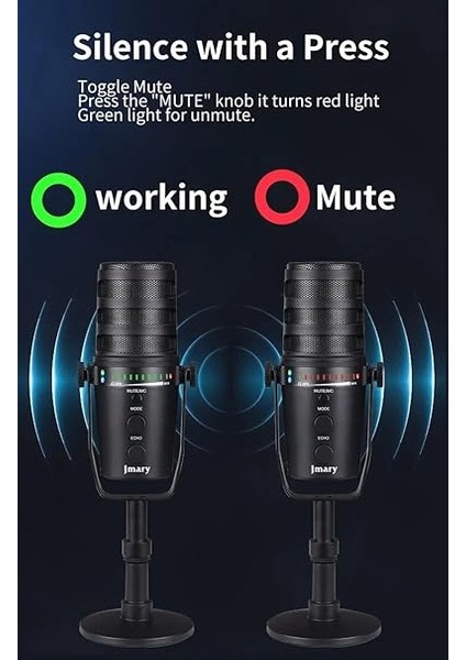 Profesyonel Stüdyo Mikrofon, Sinyal-Gürültü Oranı (Snr) – 85DB, Dinamik Aralık – 88DB, Kayıt Condenser Masaüstü Canlı Yayın Mikrofonu Pc Usb, Oyun, Podcast, Kayıt, Yayın PW12 indirimleri