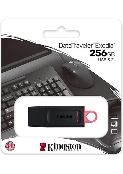 Datatraveler Exodia 256GB USB Flash Bellek Usb3.2 Gen1 DTX/256 GB modelleri