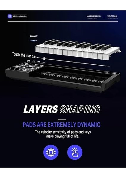 Starrykey 25 Midi Klavye modelleri