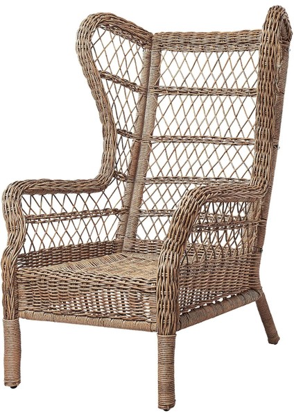 Rısholmen Tekli Bahçe Koltuğu Kahverengi Mindersiz