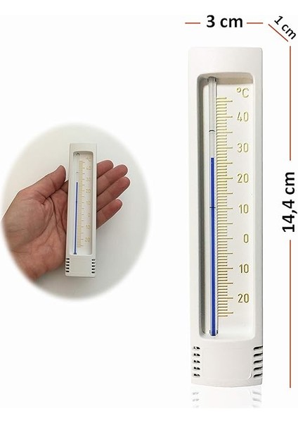 Plastik Iç Dış Mekan Termometre, Beyaz fırsatları