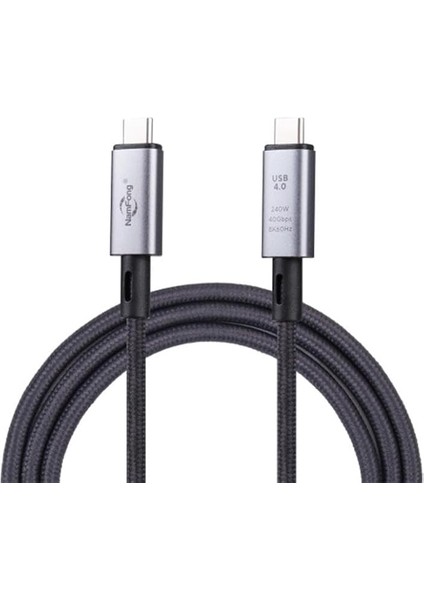 1mt USB 4.0 240W Thunderbolt Type-C To Type-C Şarj, Data ve 8k 60Hz Görüntü Aktarım Kablosu