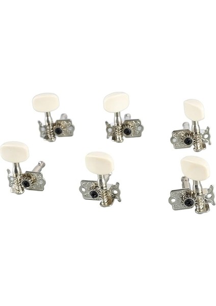 6 Adet Gitar Kilitleme Tuner Gitar Kilitleme Tuner, Gitar Tel Akort Peg Abs Mühürlü Makine Kafası Tuner Gitar Tel Akort Peg Elektro Gitar Tuner Anahtar Değiştirme