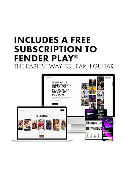 Squier Debut Serisi Telecaster Elektro Gitar, Yeni Başlayanlar Için Gitar, Siyah indirimleri