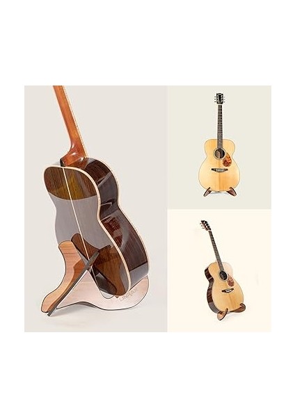 Gs1 Gitar Standı, Ahşap Gitar Tutucu, Akustik Gitar Klasik Gitar Elektro Gitar Bas Gitar Ukulele Mandolin Için Evrensel Zemin Standı, Gitar Sehpası, Gitar Rafı, Gitar Aksesuarları fırsatları