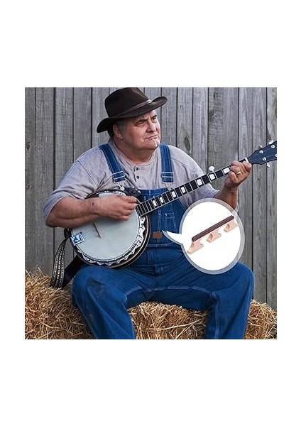 3 Adet Banjo Aksesuarı Banjo Köprüsü Gitar Köprüsü Yedek Gül Ağacı Akçaağaç modelleri