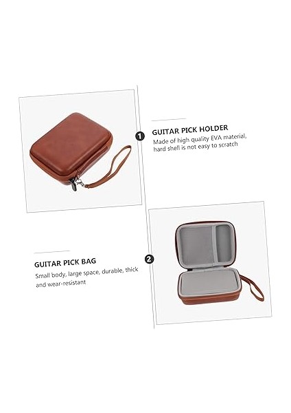 Depolama Çantası Elektro Gitar Seçim Tutucu Gitar Seçim Çantası Gitar Enstrüman Seçim Çantası Gitar Seçim Depolama Elektro Gitar Seçim Kutusu Gitar Seçim Tutucu Çantası Eva Brown fırsatları