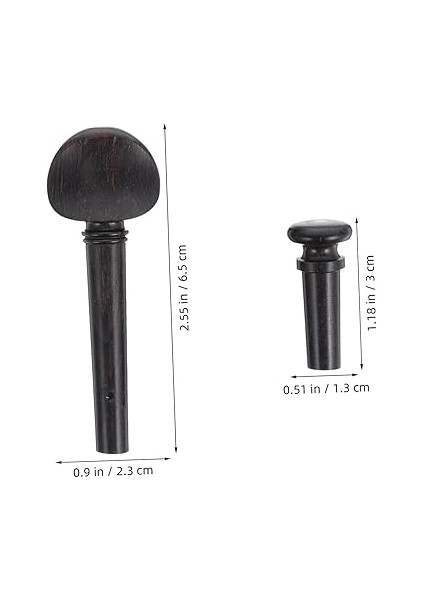 1 Set Abanoz Keman Akort Burguları ve 4/4 Tam Boy Kemanlar Için Uç Pim Seti Gelişmiş Için Yedek Müzik Aleti Aksesuarları fiyatları